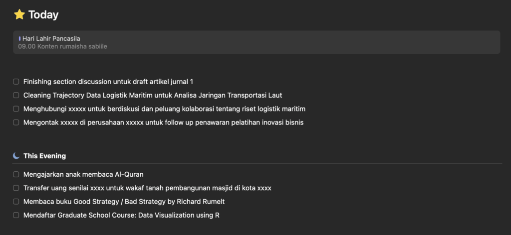membuat to-do list yang efektif